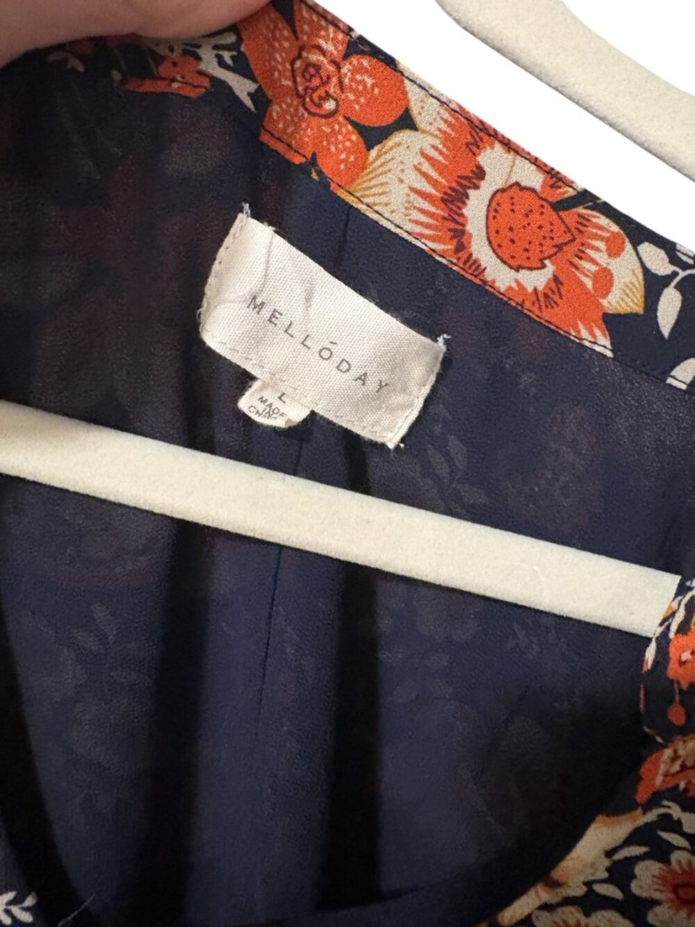 Melloday Floral Paisley Peasant Blouse - Picture 8 of 9